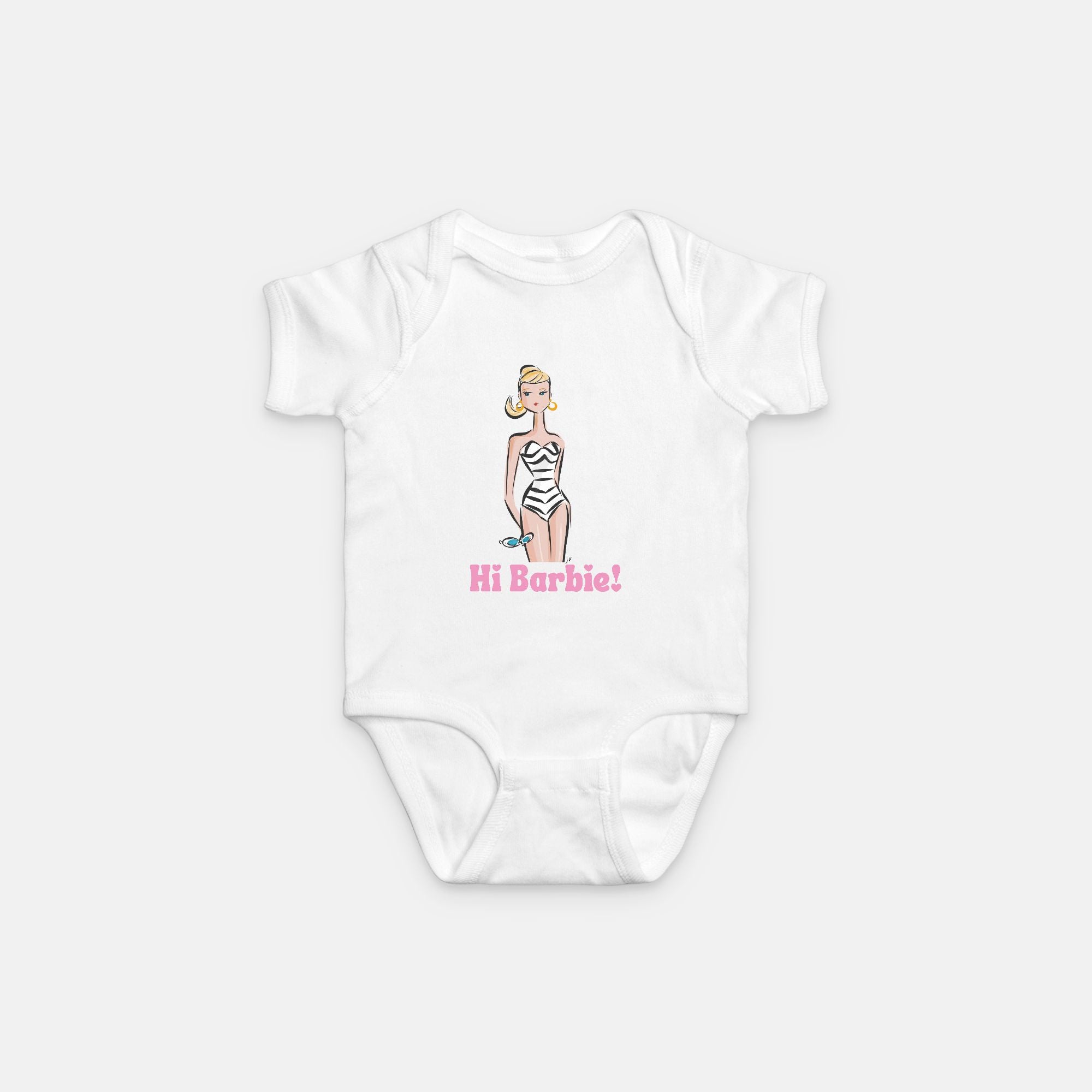 BARBIE short sleeve Baby bodysuit. 