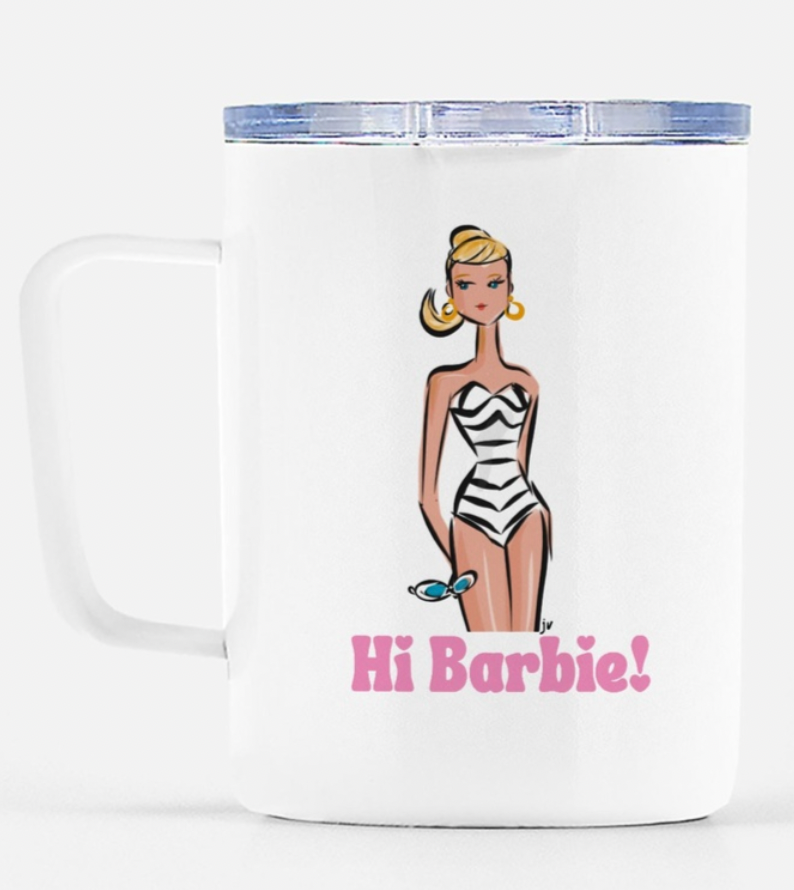 Barbie travel online mug