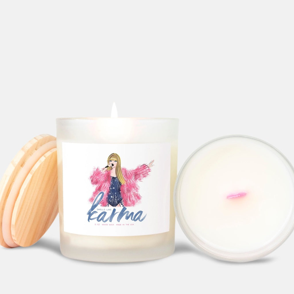 Taylor Swift Eras Tour Karma Pink Wick Frosted Candle – Jennifer Vallez