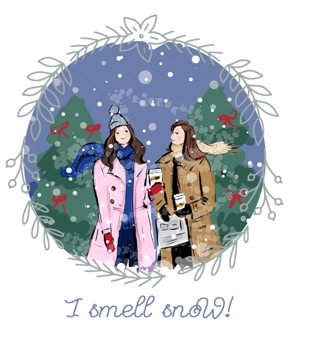 Lorelai Gilmore I Smell Snow Sticker