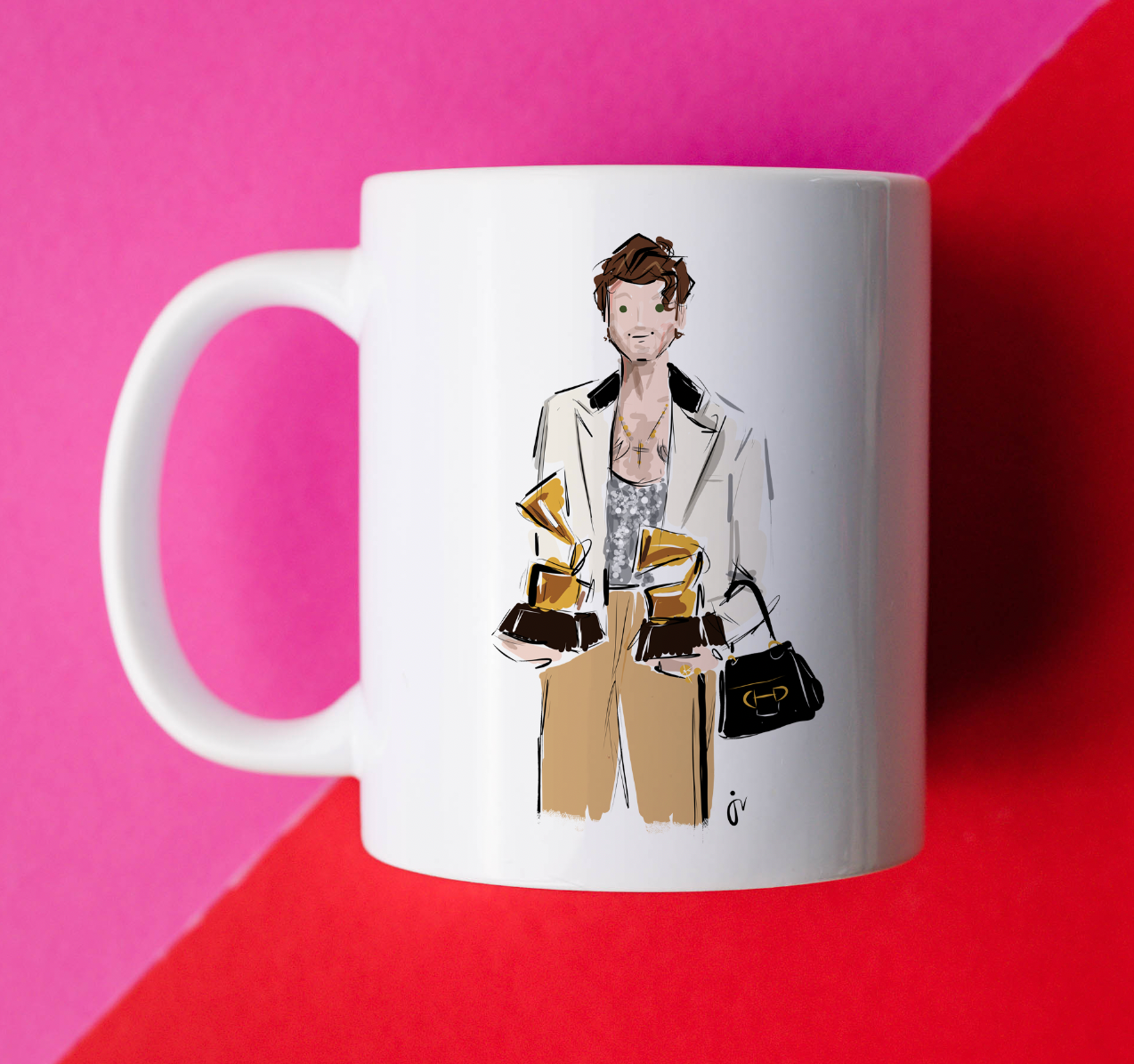 I Gave Harry Styles A Grammy Mug