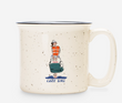 Speckled Ceramic Lake Girl Camp Mug