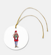 NYC Christmas Anthora Girl Ornament