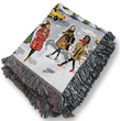 NYC City Girls Holiday Woven Blanket