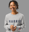 Harris 2024 Intarsia Cotton Knit Crew Stone