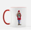 NYC Christmas Anthora Cup Girl Mug