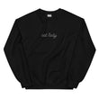 Cat Lady Embroidered Unisex Sweatshirt