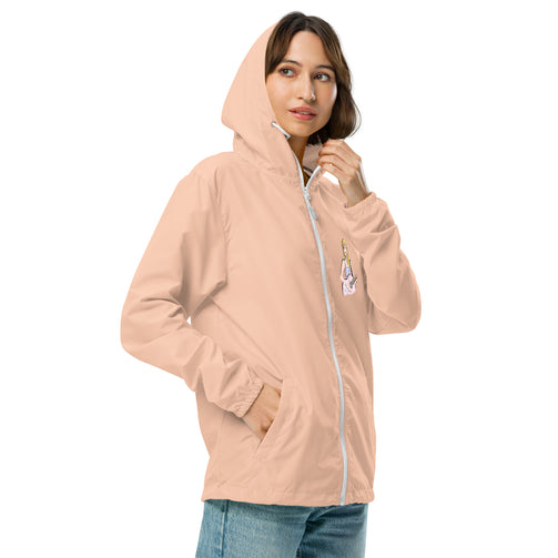 Zip up cheap rain jacket