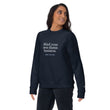 Harris Walz Mind Your Own Damn Business Unisex Premium Sweatshirt