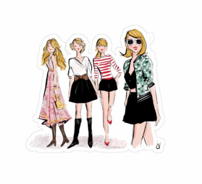 Taylor Swift August Sticker – Jennifer Vallez