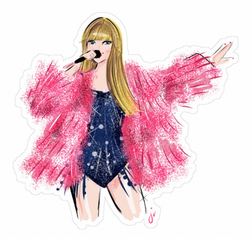 Taylor Swift Eras Lover Holographic Sticker – Jennifer Vallez